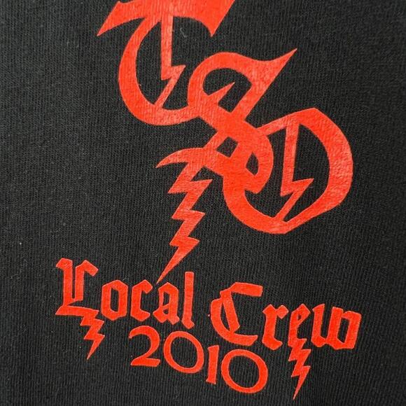 Trans Siberian Orchestra 2010 Local Crew Shirt Sz XL RARE TSO Black - Picture 5 of 5